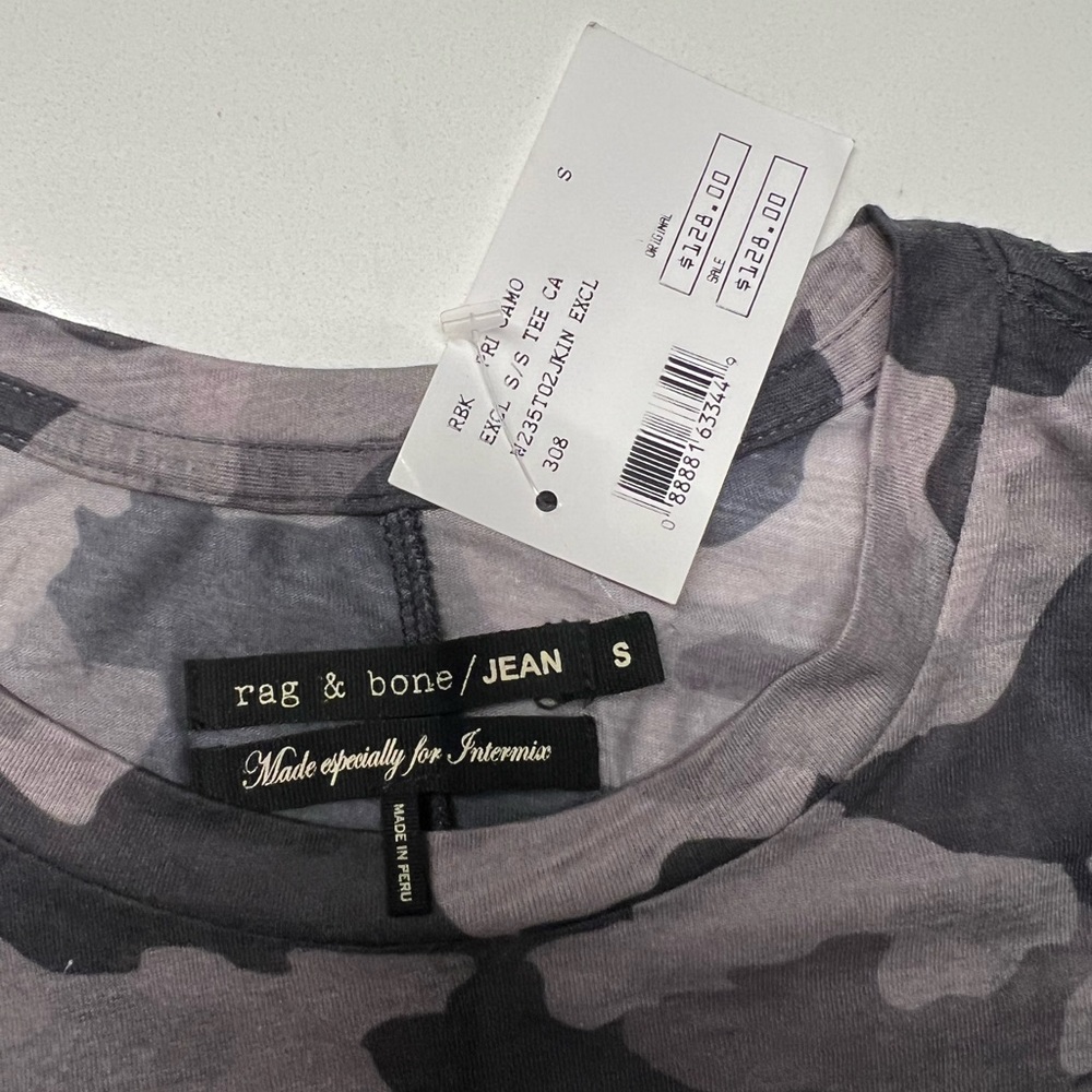 Rag & Bone Camo Tee Size Small